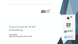 Abschlussworkshop - Vorstellung des Frontends