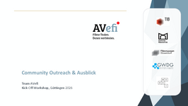 AVefi plus Kick-Off-Workshop – Community Outreach & Ausblick