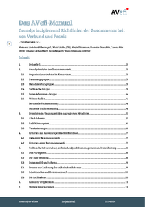 Das AVefi-Manual. Grundprinzipien und Richtlinien der Zusammenarbeit von Verbund und Praxis - Vorabversion 1.0 (22.04.2024)