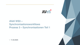 3. AVefi-Workshop am 12./13.03.2025 - Synchronisationsprozess