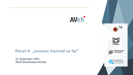 Abschlussworkshop - "Lessons Learned so far"